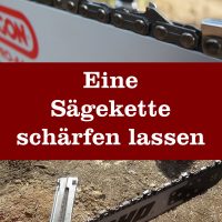 Sägekette schärfen lassen