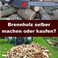 Brennholz selber machen