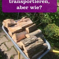 Brennholz transportieren