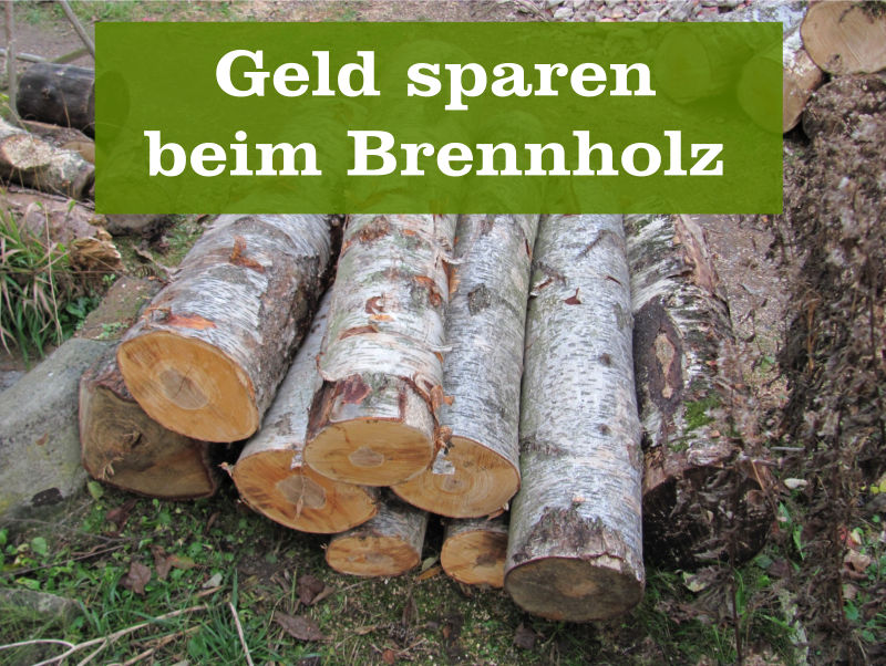 Geld sparen Brennholz
