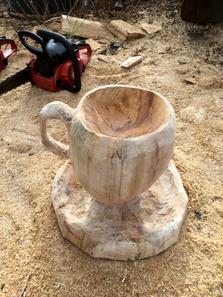 Tasse aus Holz